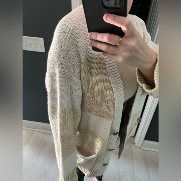 Free People Oversized Women's Southport Beach Cardigan Grains Sweater XS - Picture 15 of 16